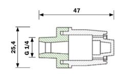 Air blowing nozzle G 1/4