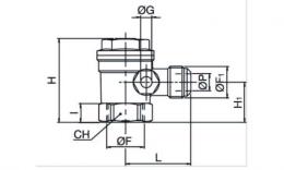 Zeichnen von Rückkehrventil Compresso