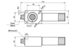 Vacuumejector Blowoff Zeichnung