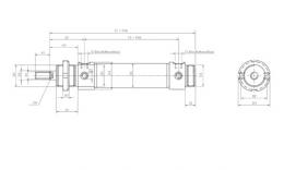 Drawing round cylinder double acting